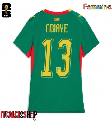 Senegal Iliman Ndiaye #13 Seconda Maglia Femmina Mondiali 2026 Manica Corta